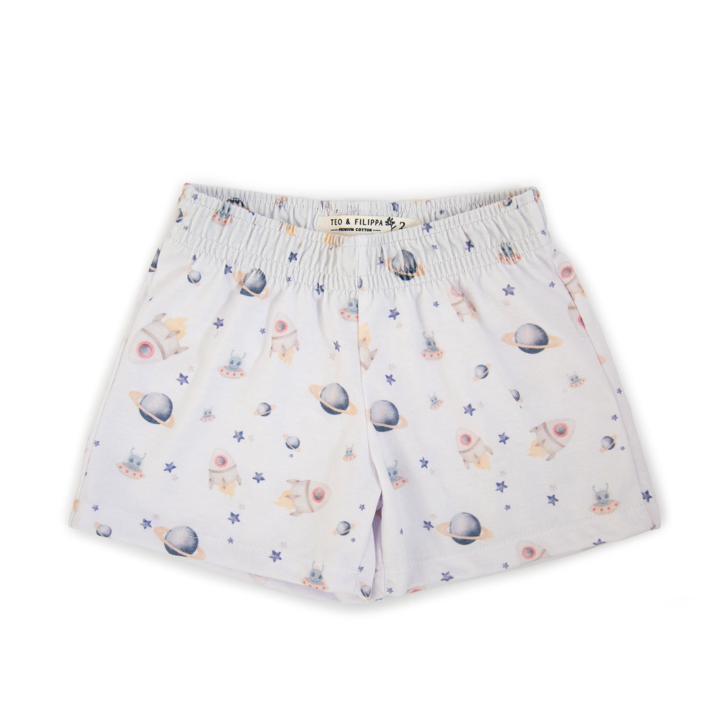 Pijama de Verano Algodón Pima Premium Espacio exterior