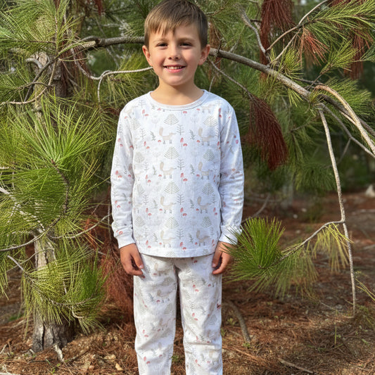 Pijama Invierno Algodón Pima Bosque
