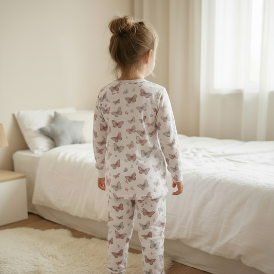 *PREVENTA* Pijama Invierno Niña Franela Algodón Pima Lunaria