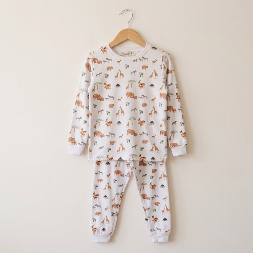 Pijama Brisa Raices de África · Algodón Pima Jersey