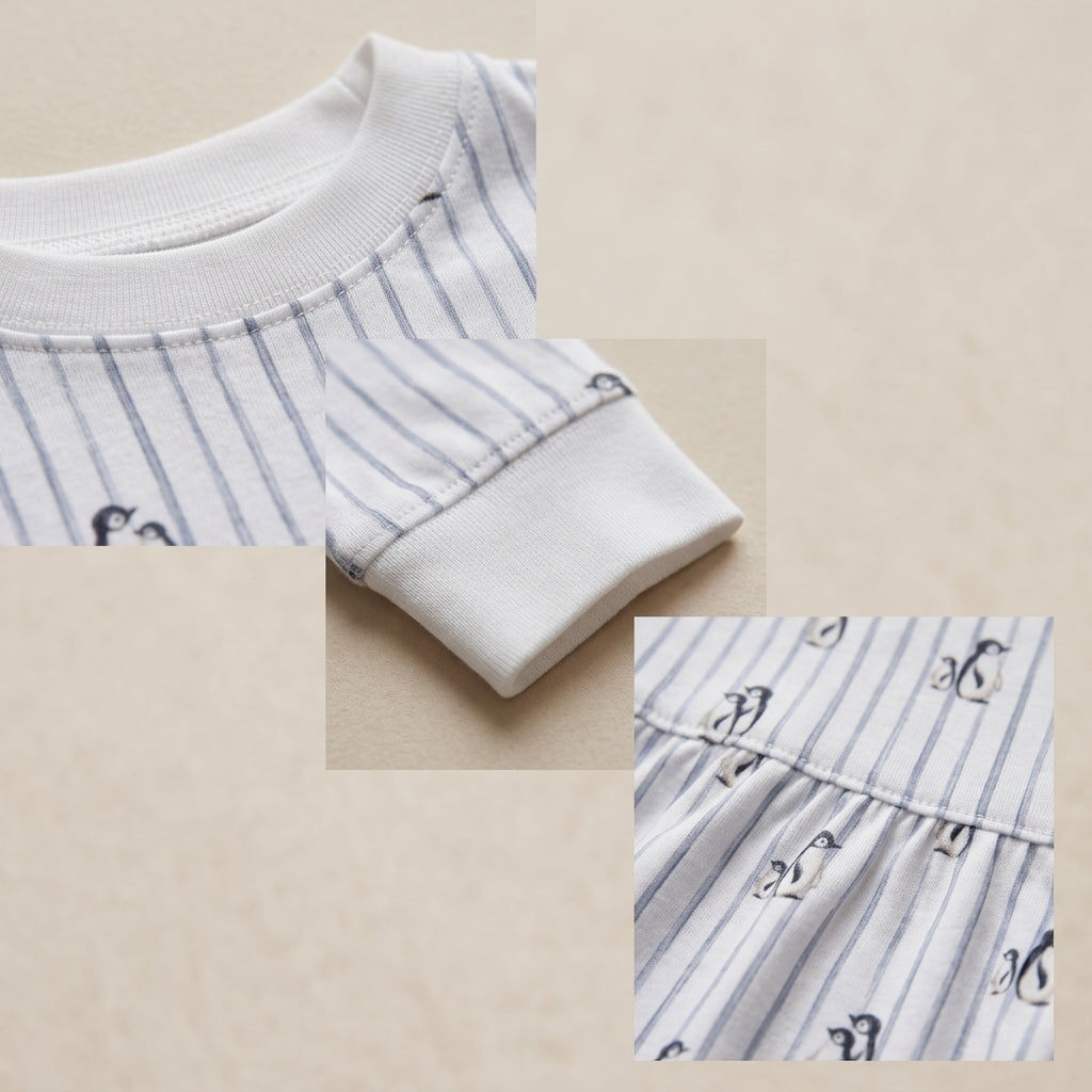 Pijama Brisa Antartica niña · Algodón Pima Jersey
