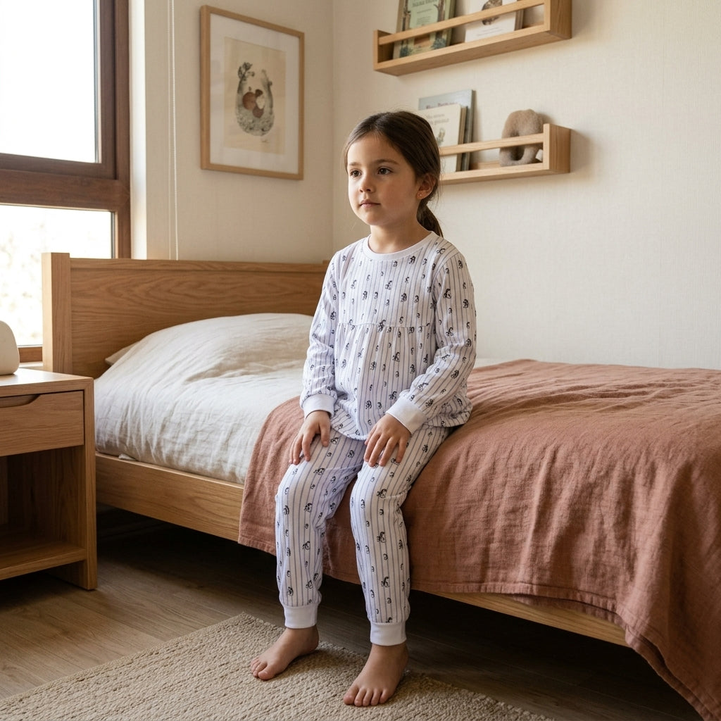 Pijama Brisa Antartica niña · Algodón Pima Jersey