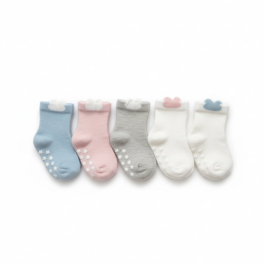 Pack 6 pares de calcetines antideslizantes de algodón