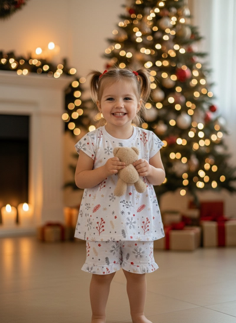 Pijama Navideño Niñita Algodón Premium