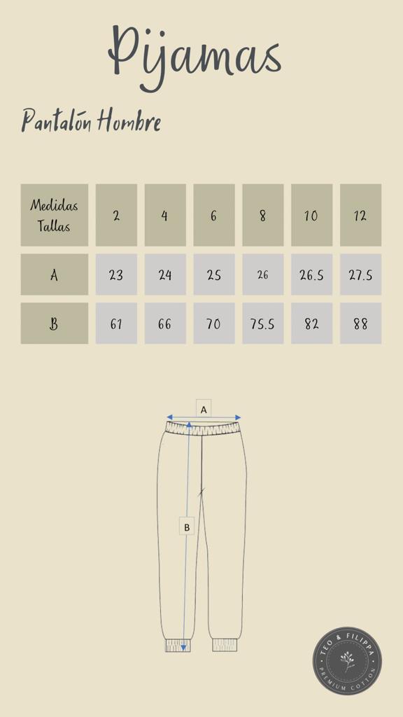 Pijama Invierno Marino