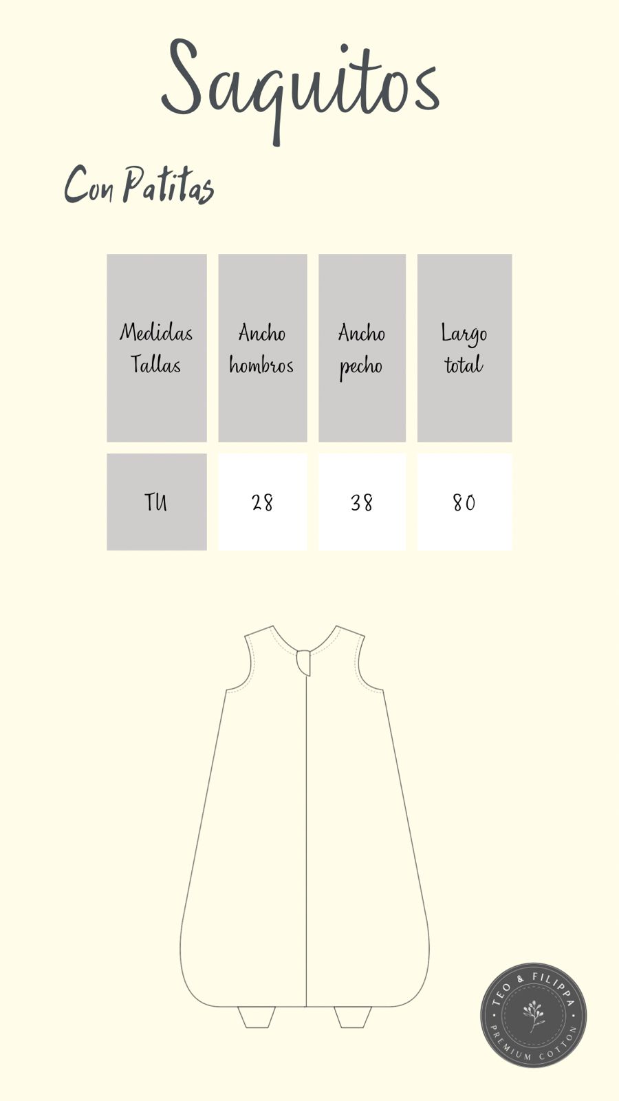 Saquito de Dormir Con Patitas Bosque TOG 1.5