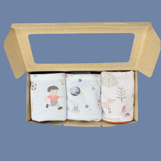 Pack 3 Baberos Redondos de Algodón