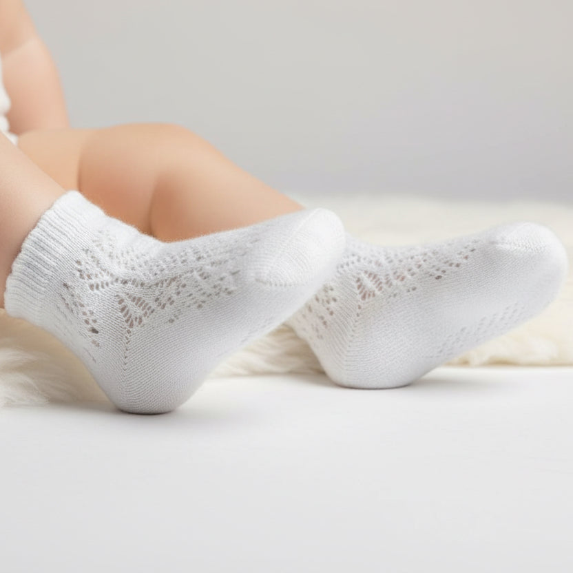 Pack 3 Calcetines Blancos algodón Peinado