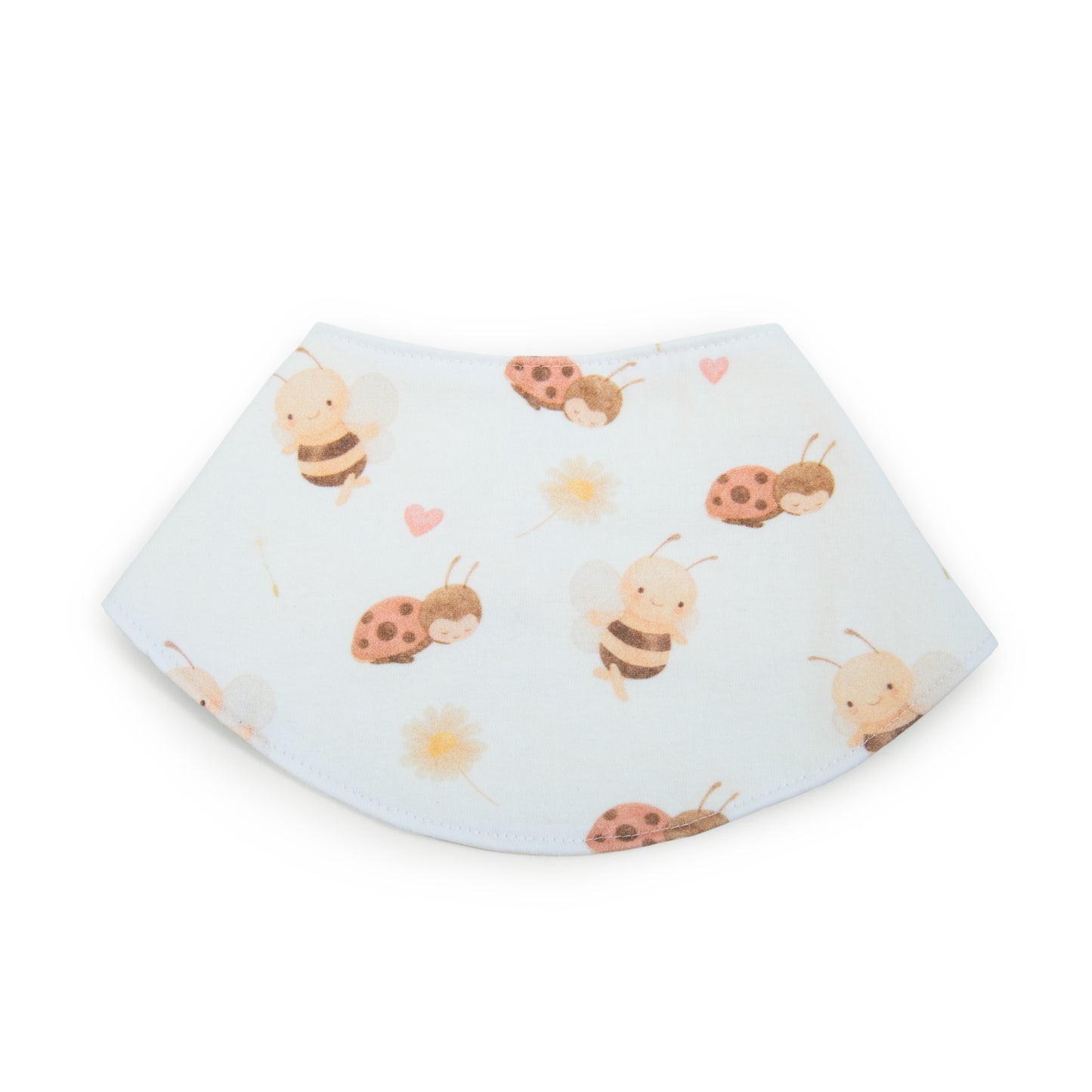 Babero Redondo Abejita de Algodón Reversible