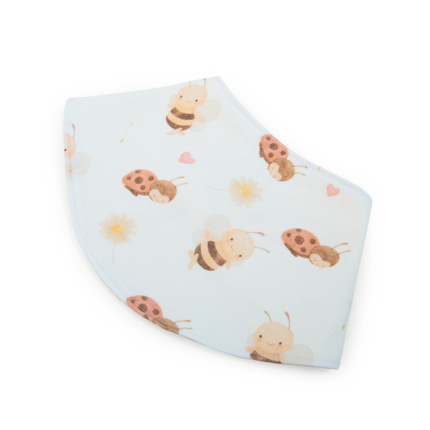 Babero Redondo Abejita de Algodón Reversible