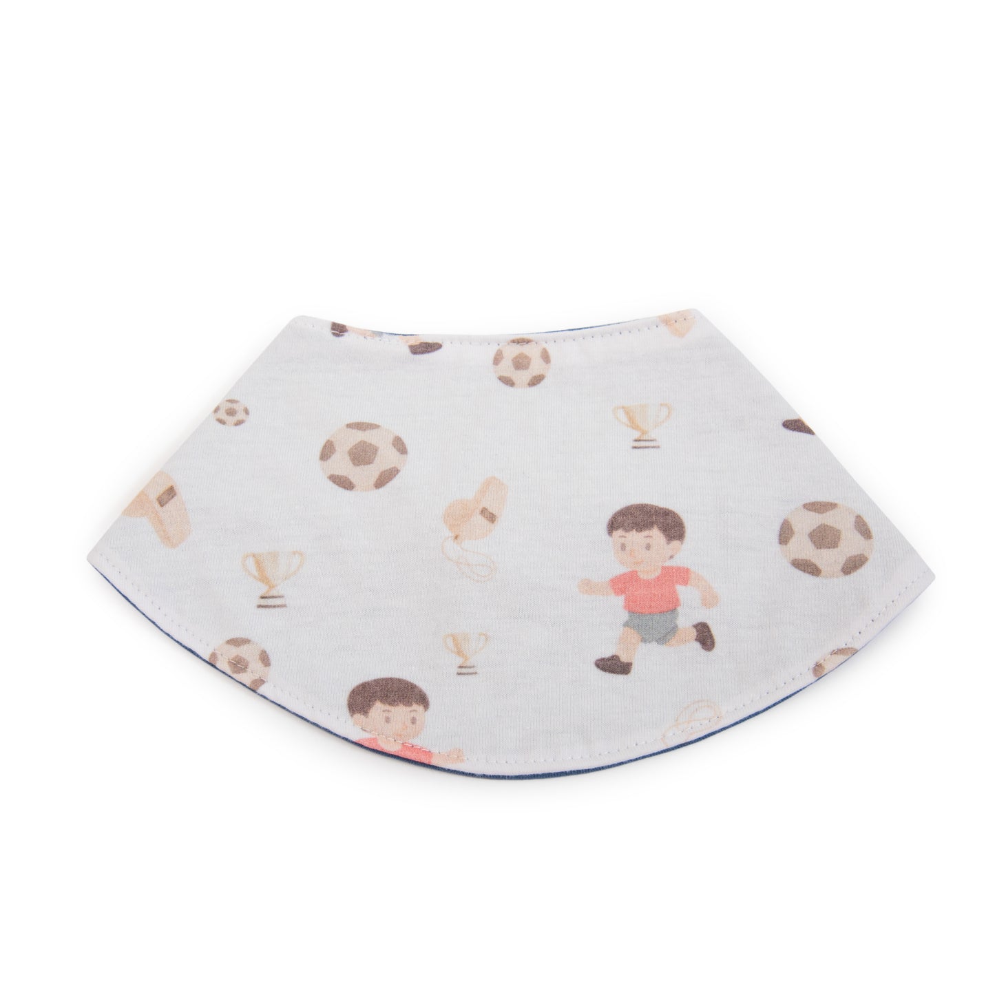 Babero Redondo Futbol de Algodón Reversible