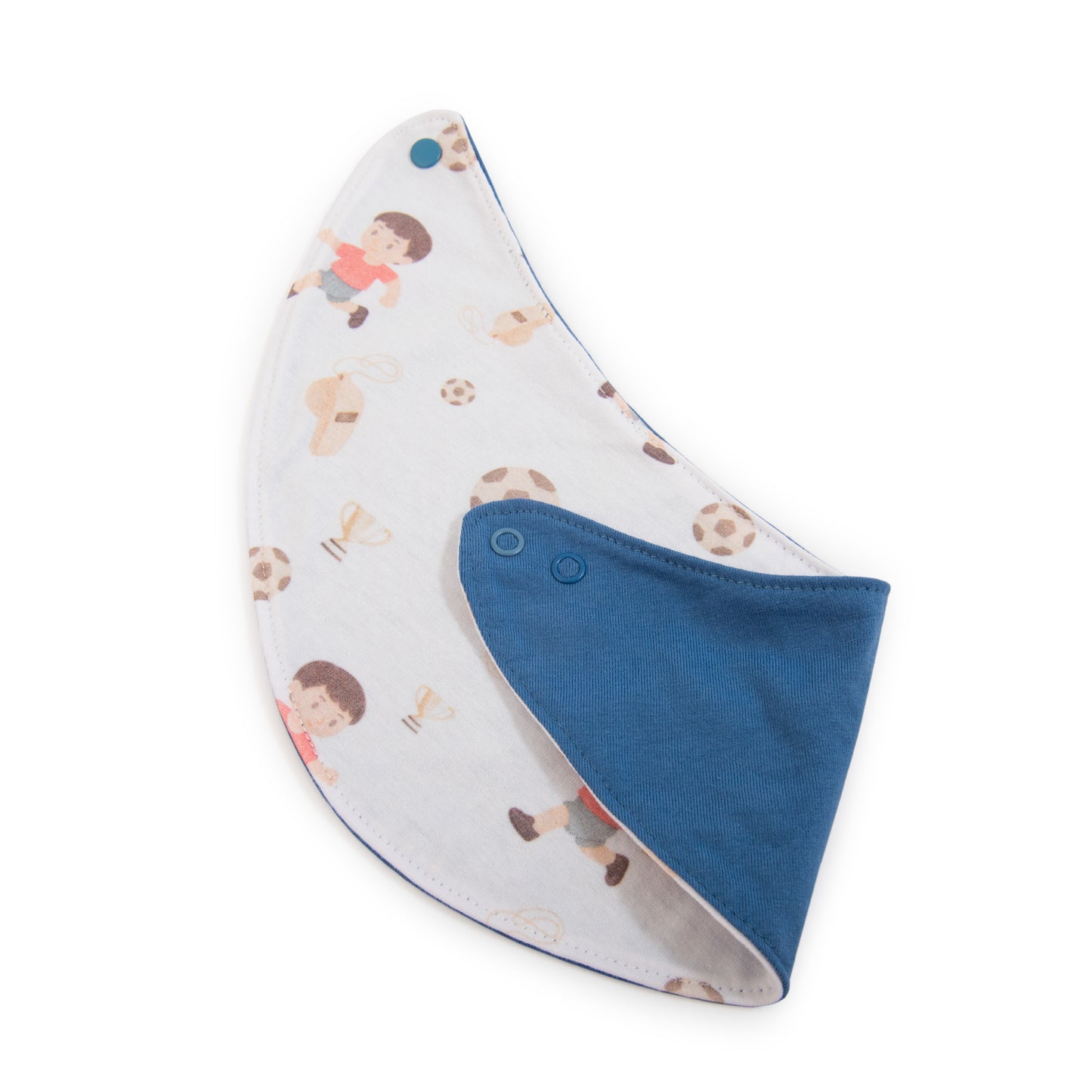 Babero Redondo Futbol de Algodón Reversible