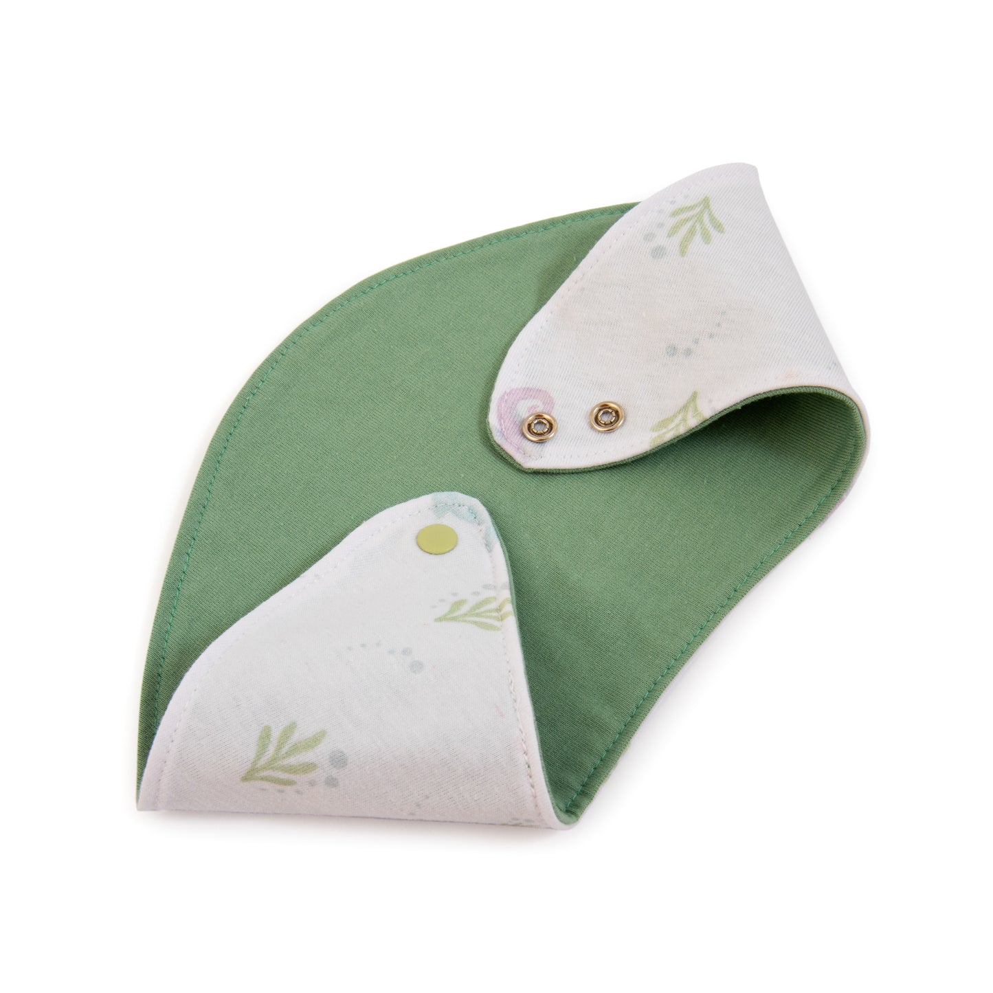 Babero Redondo Sirena de Algodón Reversible