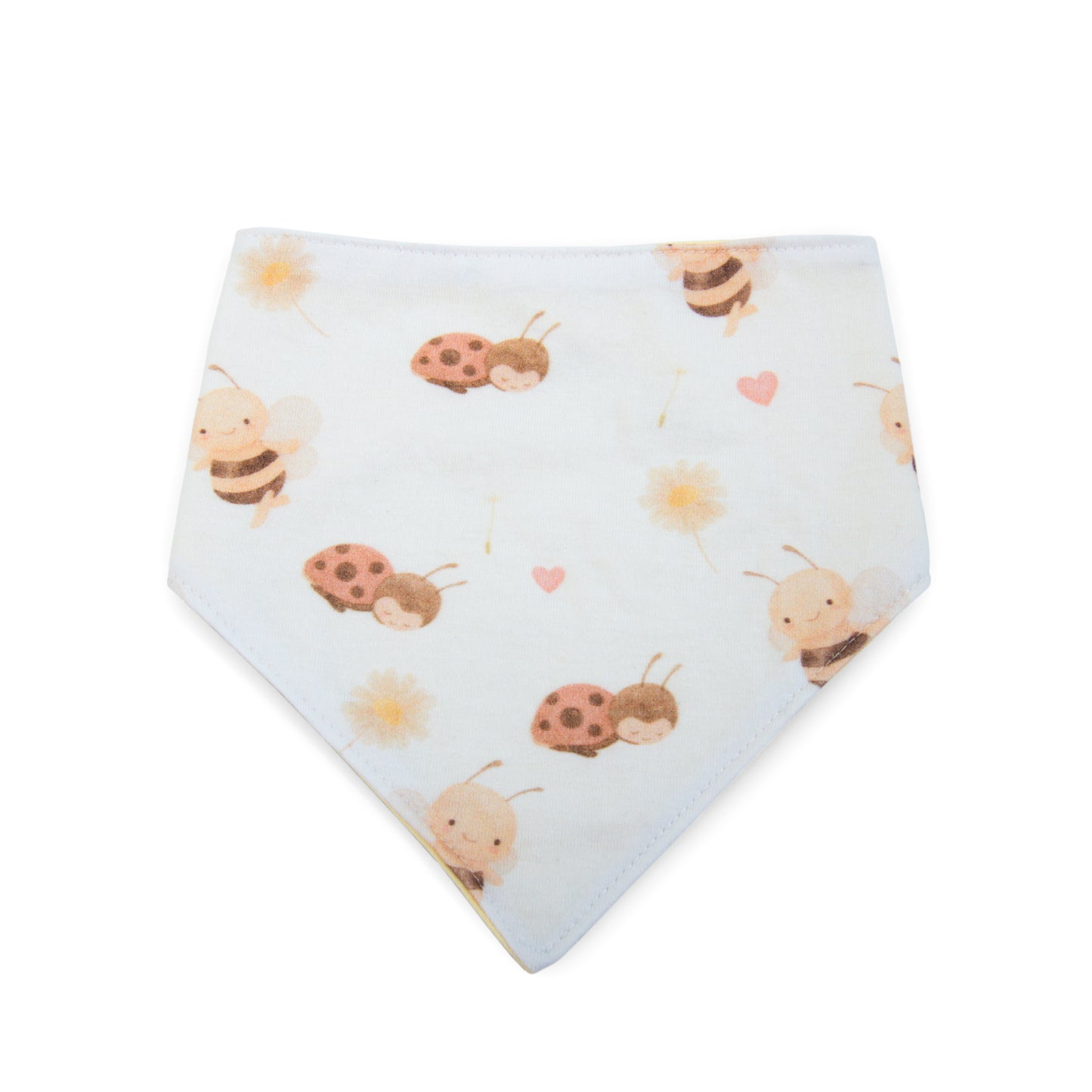 Babero  Bandana  Abejita de Algodón Reversible