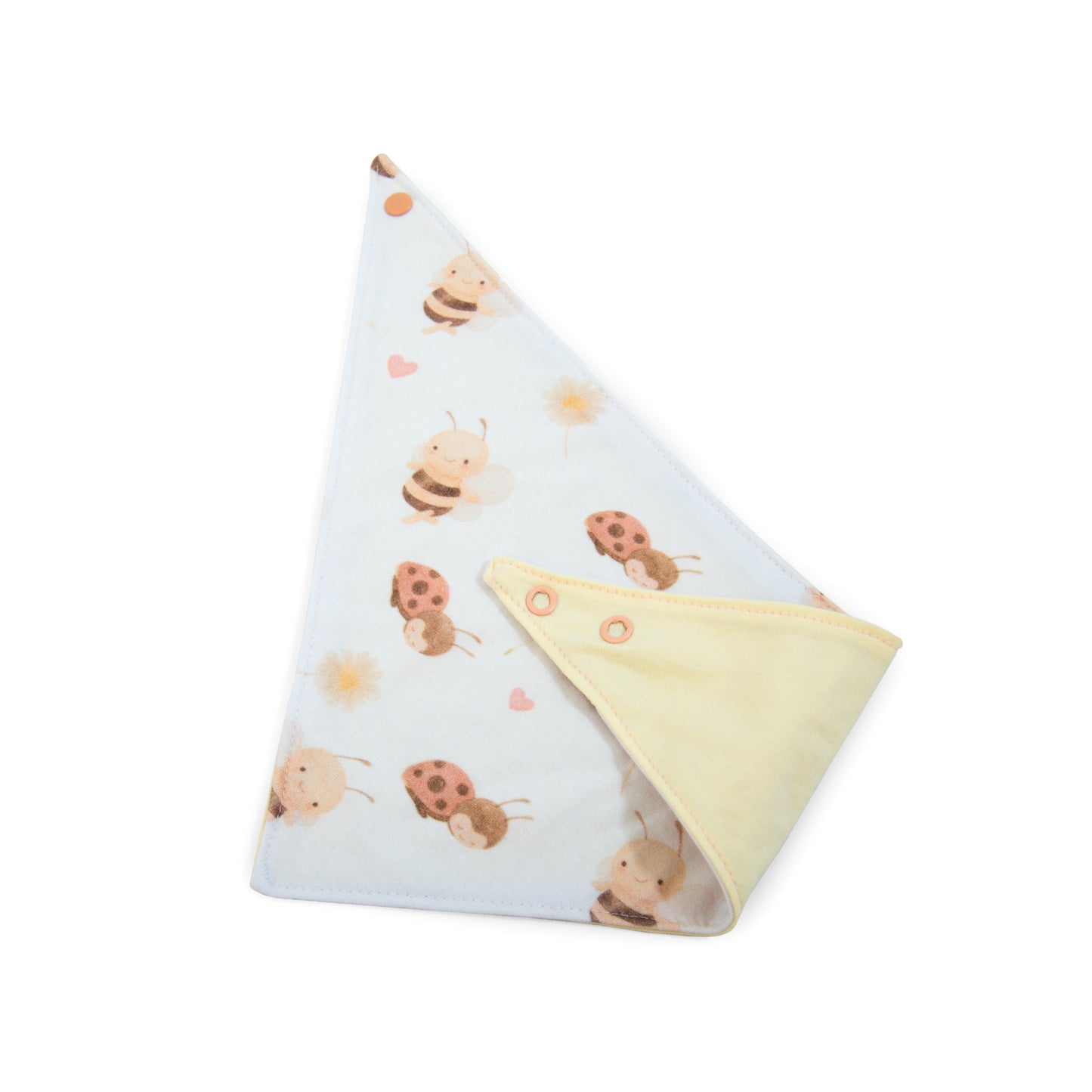 Babero  Bandana  Abejita de Algodón Reversible