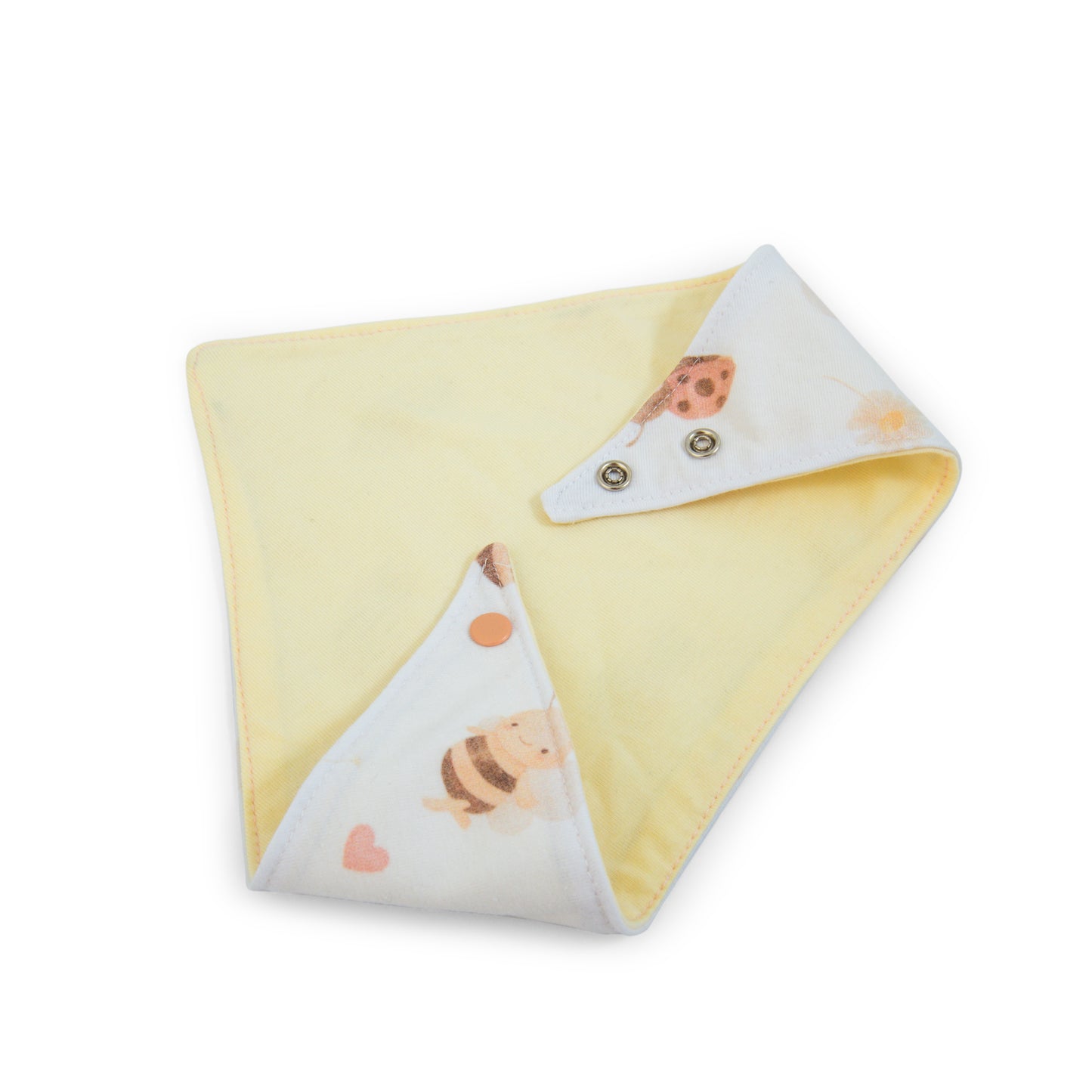 Babero  Bandana  Abejita de Algodón Reversible