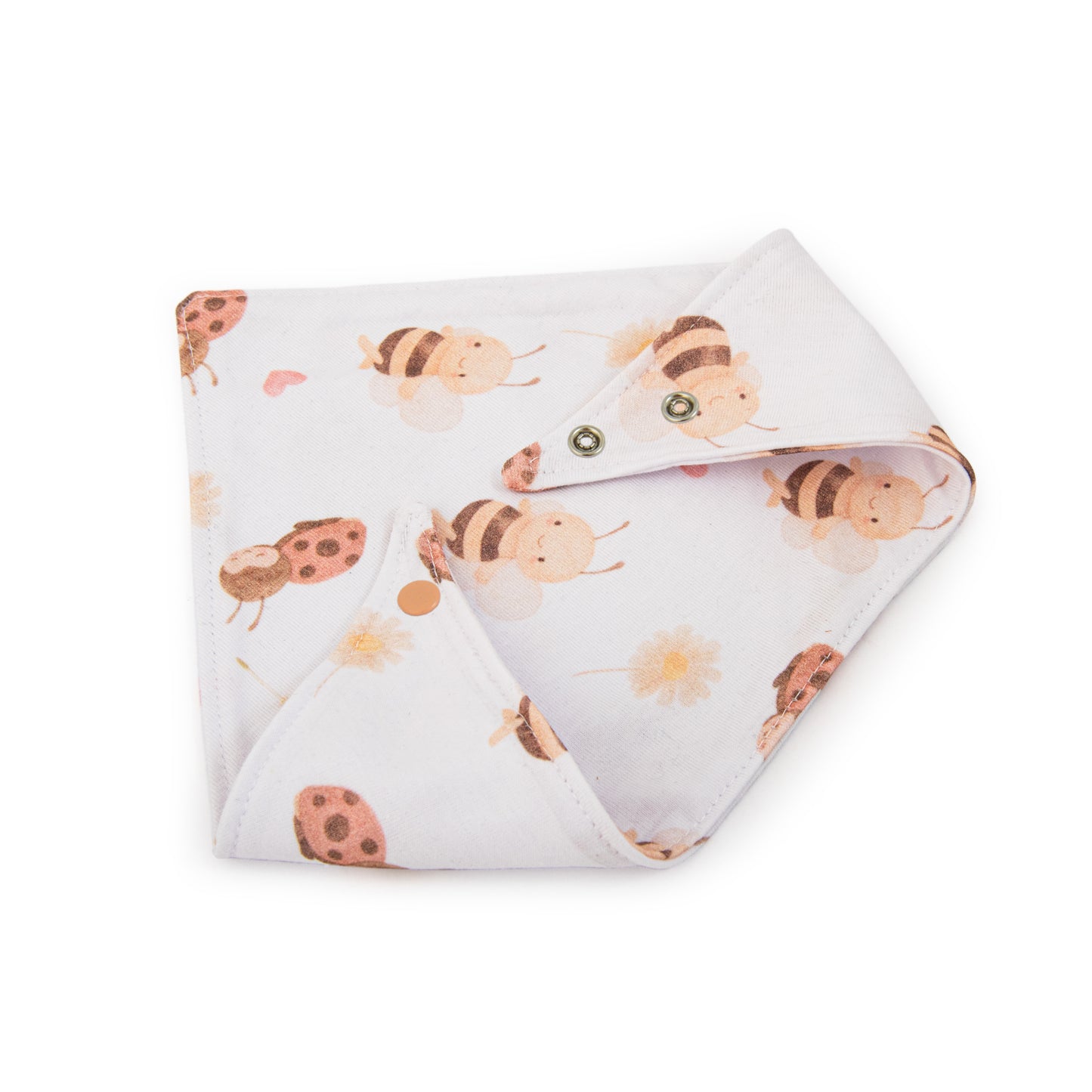 Babero  Bandana  Abejita de Algodón Reversible