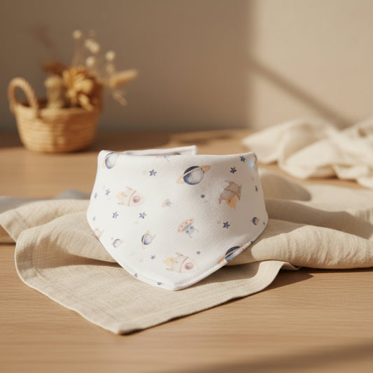 Babero  Bandana  Espacio de Algodón Reversible