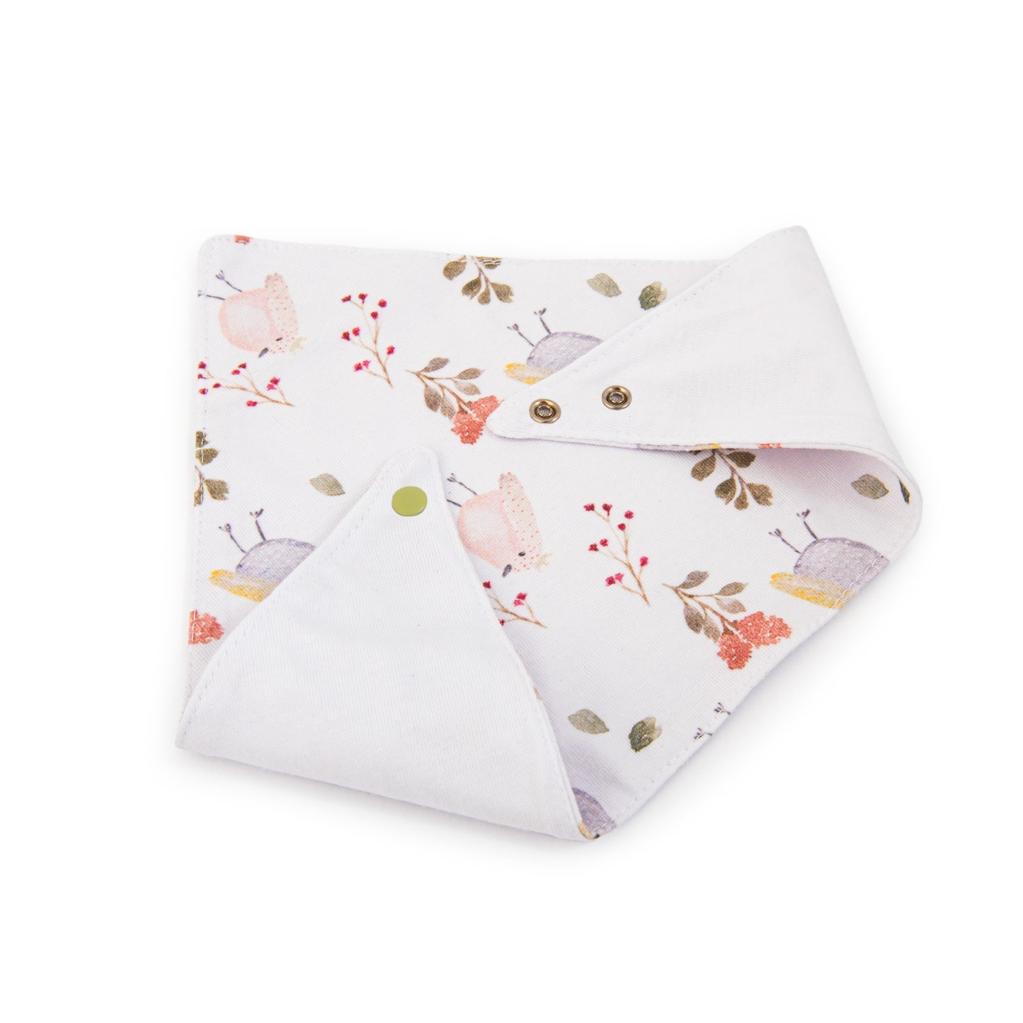 Babero  Bandana  Pajaritos de Algodón Reversible