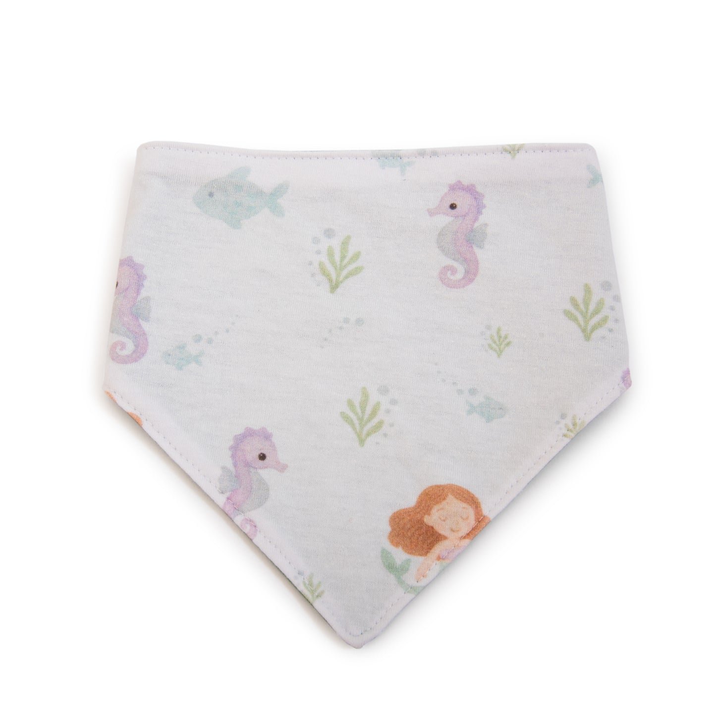 Babero  Bandana  Sirena de Algodón Reversible