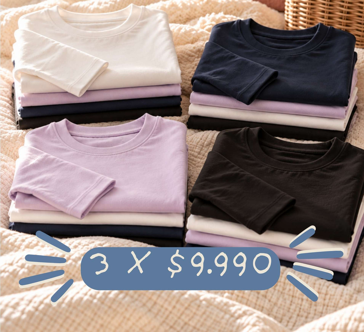 Camisetas y panties: combina 3 por $9.990