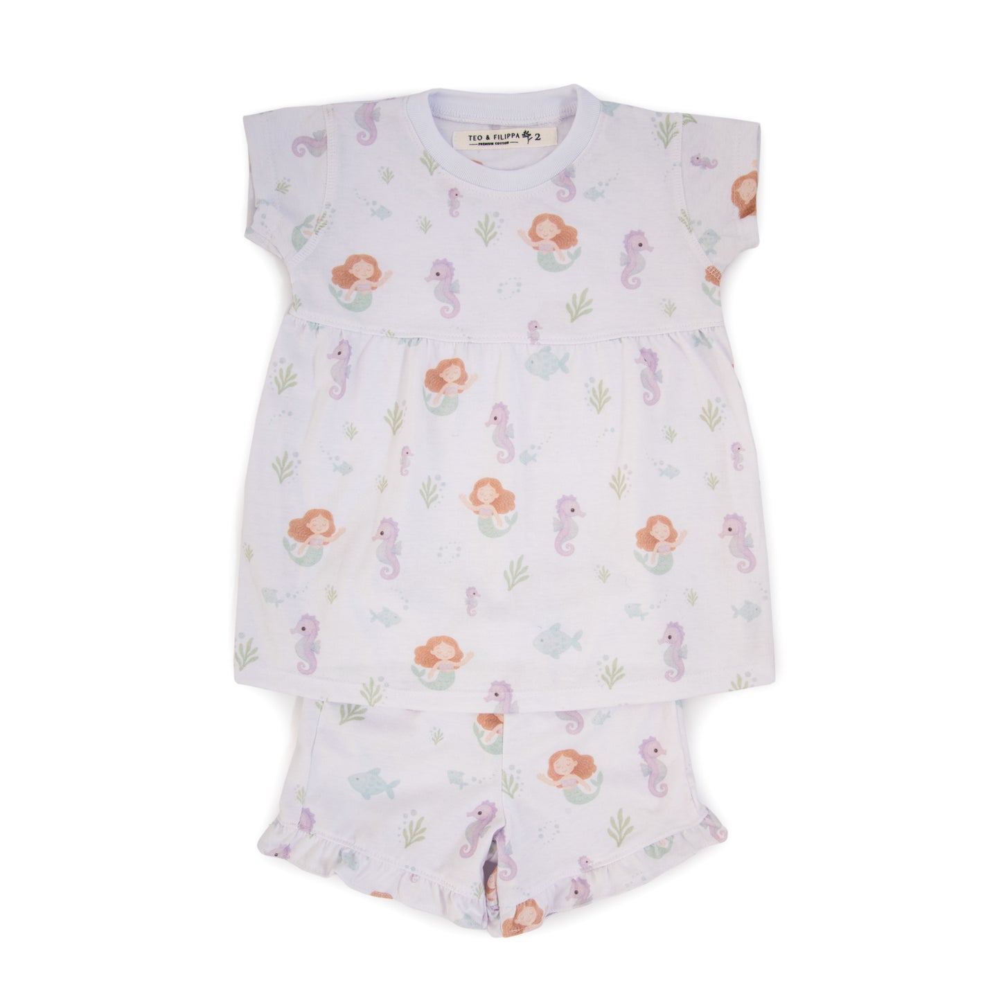 Pijama de Verano Algodón Pima Premium Sirena