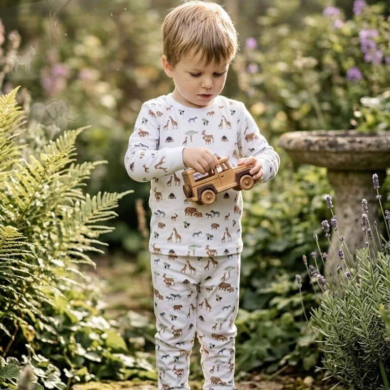 Pijama Media Estación Algodón Pima Raíces de África Niño