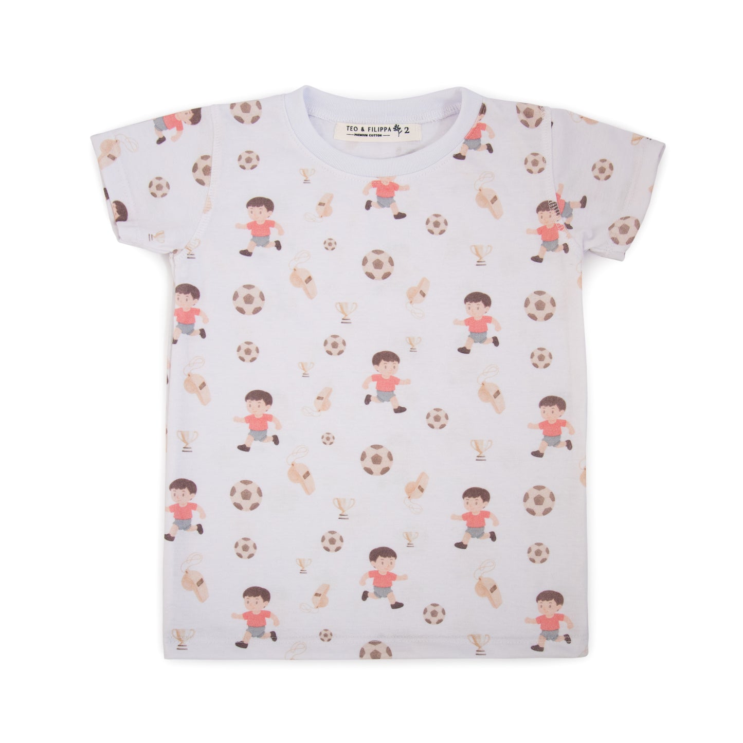 Pijama de Verano Algodón Pima Premium Futbol