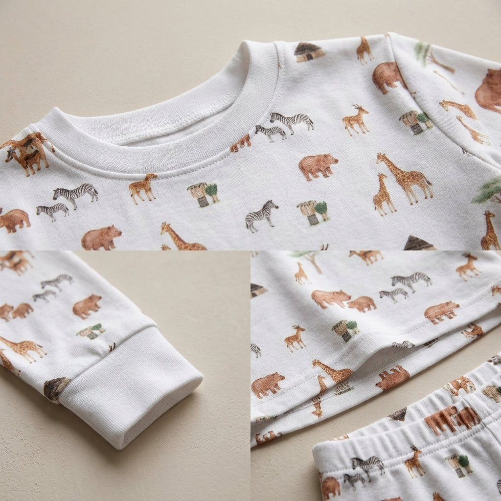 Pijama Brisa Raices de África · Algodón Pima Jersey