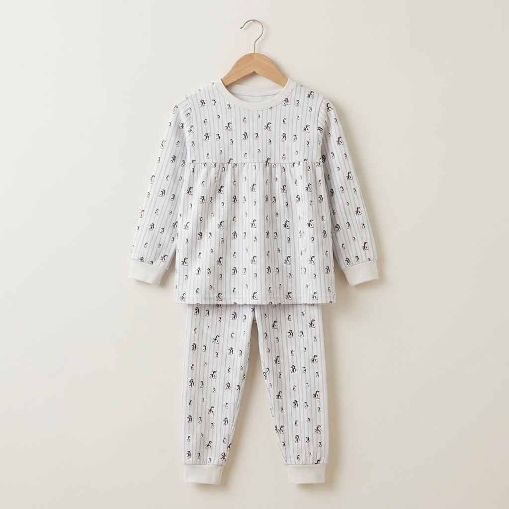 Pijama Brisa Antartica niña · Algodón Pima Jersey