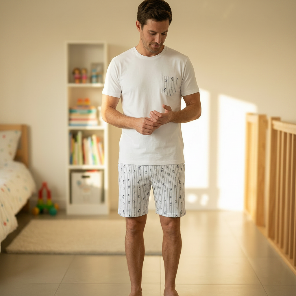 Pijama Brisa Antártica Papá Algodón Pima