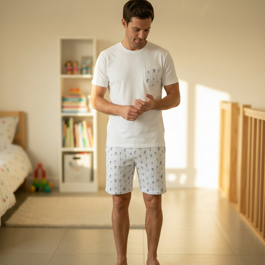 Pijama Brisa Antártica Papá Algodón Pima