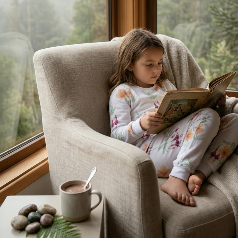 Pijama Invierno Niña Franela Algodón Pima Antillanca