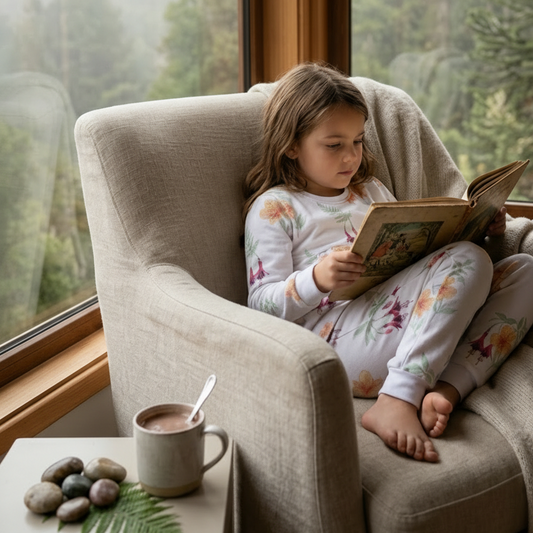 Pijama Invierno Niña Franela Algodón Pima Antillanca