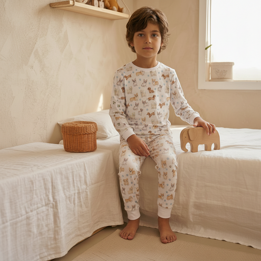 *PREVENTA* Pijama Invierno Niño Franela Algodón Pima Milo