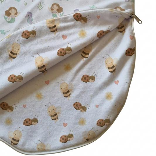 Saquito de Dormir Reversible Tipo Gota, Algodón Pima, Niña TOG 2.0