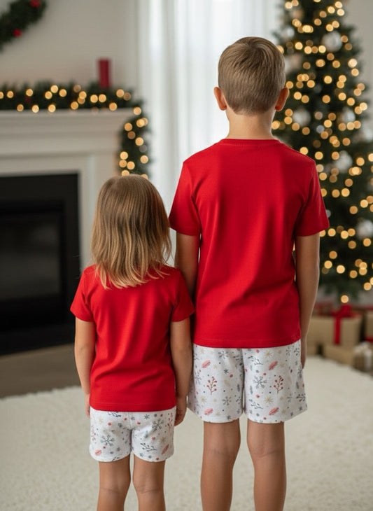Pijama Navideño Infantil Algodón Premium