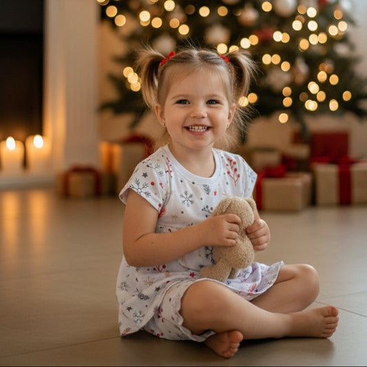 Pijama Navideño Niñita Algodón Premium