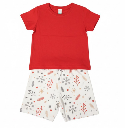 Pijama Navideño Infantil Algodón Premium