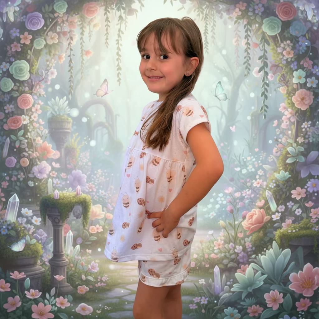 Pijama de Verano Algodón Pima Premium Abejita