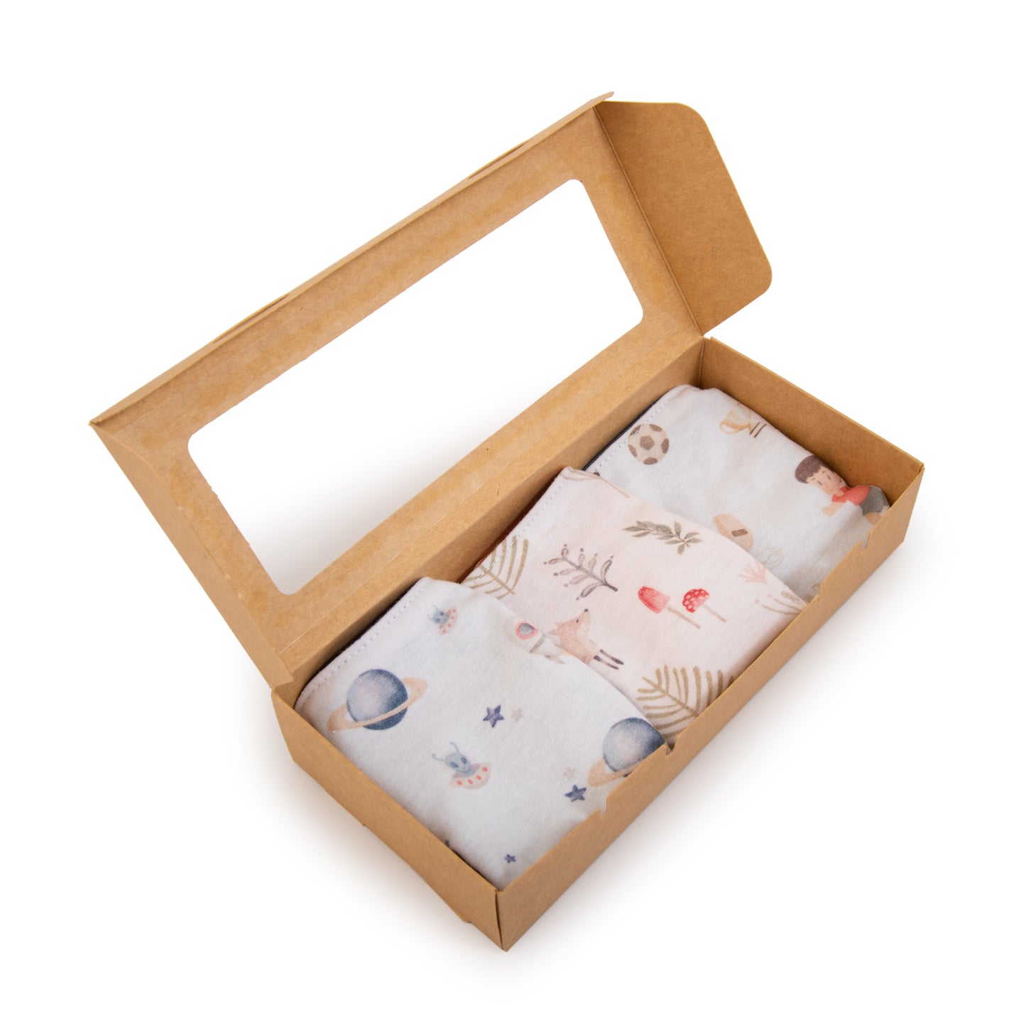 Pack 3 Baberos Redondos de Algodón Niño