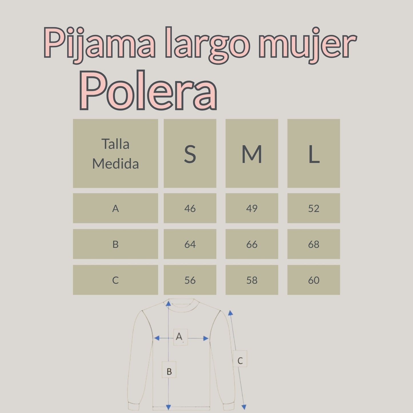 Pijama Media Estación Algodón Pima Brisa Antártica Mamá