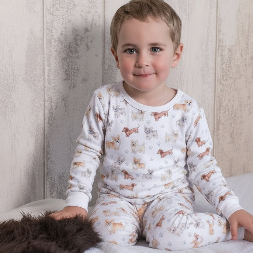 Pijama Invierno Niño Franela Algodón Pima Milo