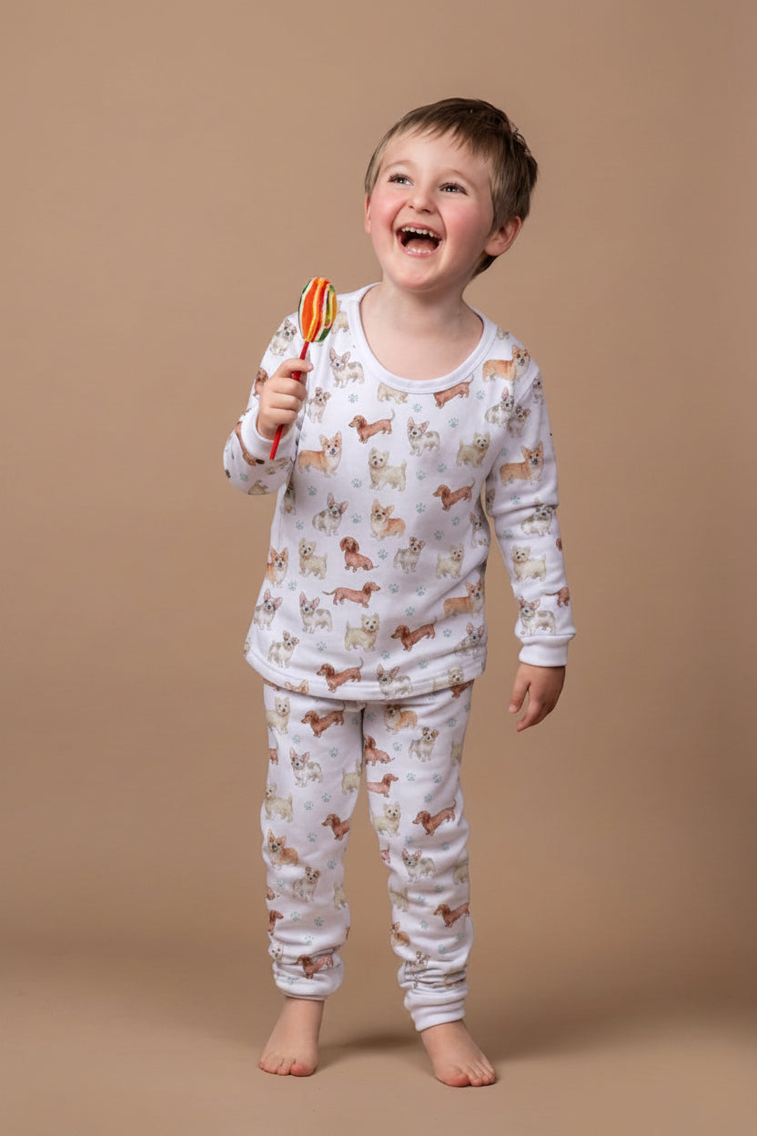 Pijama Invierno Niño Franela Algodón Pima Milo