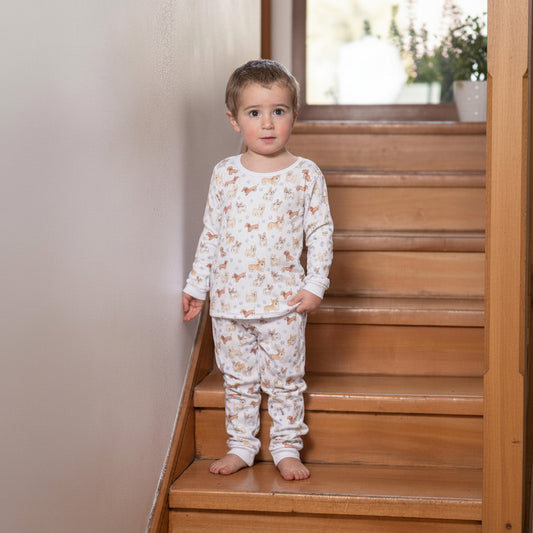 Pijama Invierno Niño Franela Algodón Pima Milo