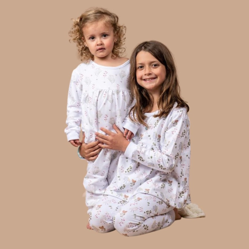 Pijama de niña franela para niña con lindas terminacion